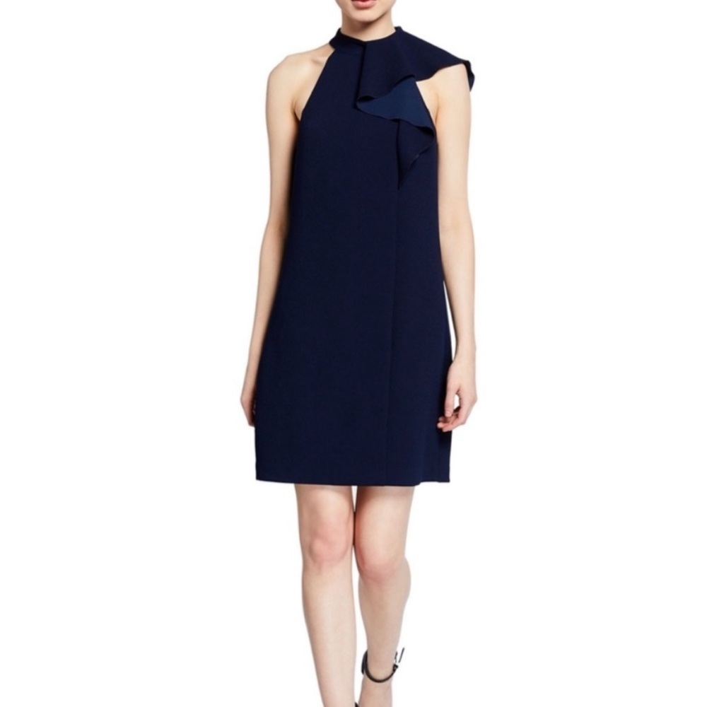 TRINA TURK NAVY BLUE COCKTAIL DRESS
